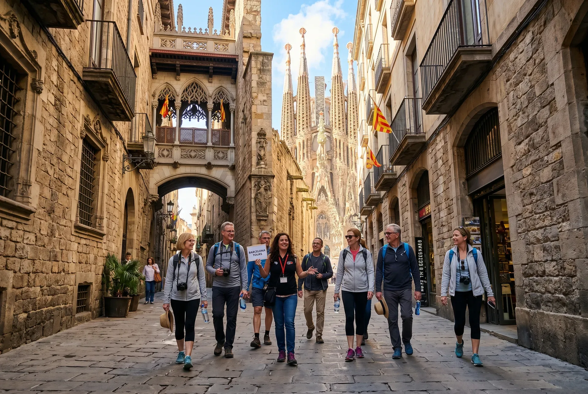Barcelona: Sagrada Familia, Park Güell & Gothic Quarter Tour